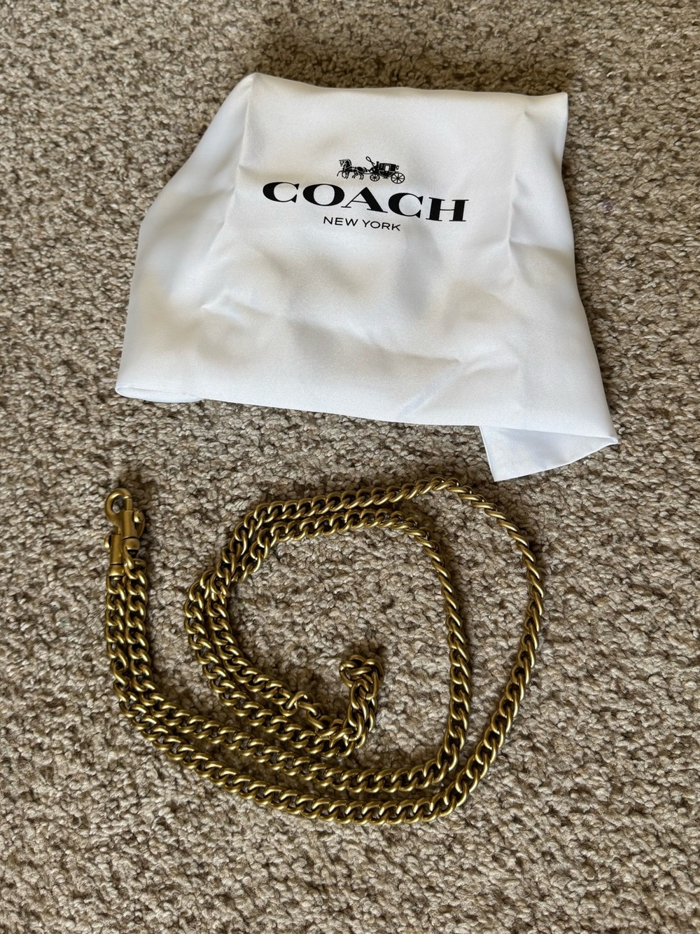 Coach Brooklyn 23 Black Leather Shoulder Bag with Gold Chain Strap - Picture 9 of 9